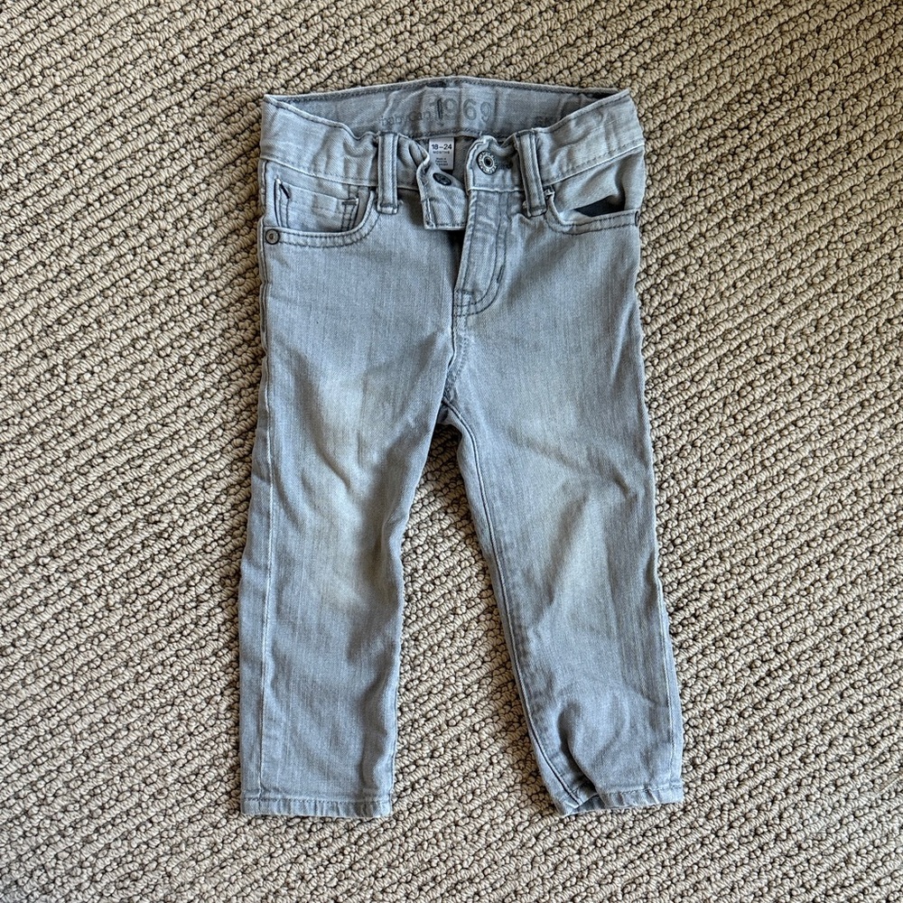 Gap skinny straight stretch Gray Denim Jeans